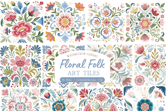 Boho Folk Art Graphics Pack: Design Ideas