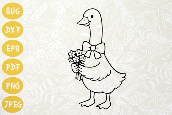 Charming Spring Designs with the Spring Goose SVG