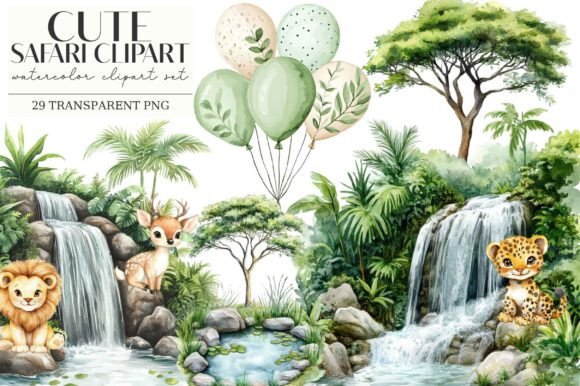 Cute Safari Clipart: A Practical Resource for Creative Projects
