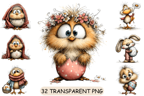 Evaluating the 32 Easter Chick PNG Clipart Bundle for Creative Projects