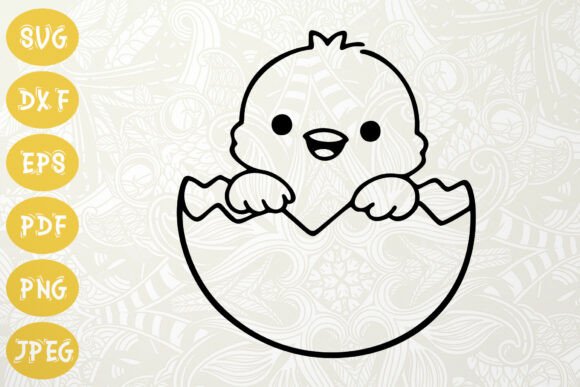 Happy Hatching Chick SVG for Spring Crafts