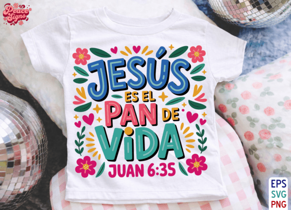 Jesús Es El Pan De Vida Bible Verse PNG: A Faithful Design Resource