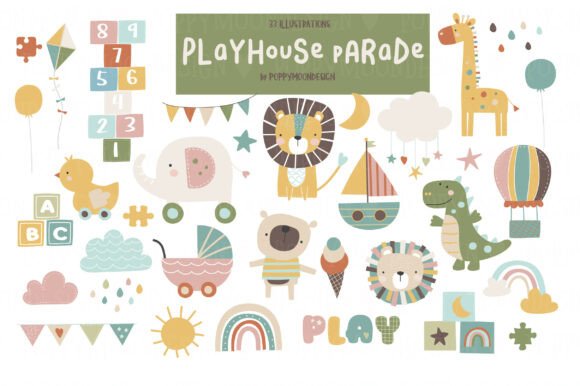 Playhouse Clipart Set: A Practical Asset for Modern Designers