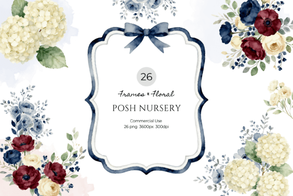 Posh Nursery Floral Frame Clipart: A Practical Evaluation