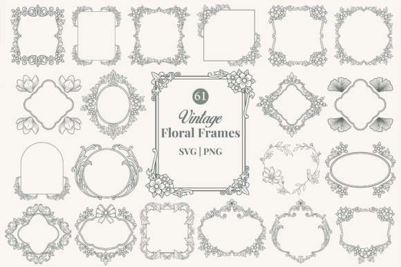 Vintage Ornamental Floral Frame: Elevating Your Creative Projects