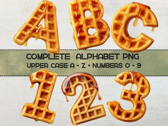 Waffle Alphabet PNG with Maple Syrup Set: A Practical Guide for Designers and Creators